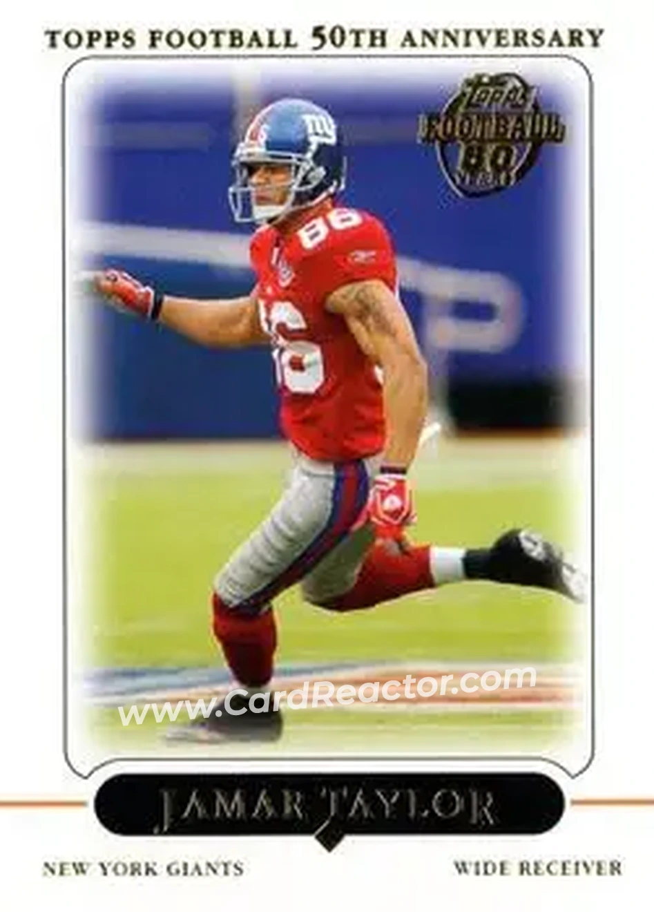 2005 Topps #21 - Jamaar Taylor - New York Giants - Front