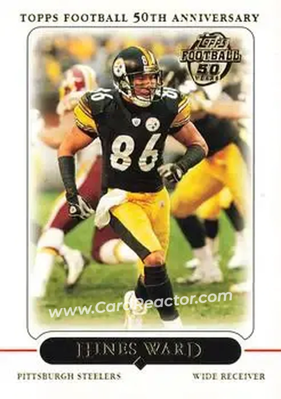2005 Topps #22 - Hines Ward - Pittsburgh Steelers - Front 2005 Topps #22 - Hines Ward - Pittsburgh Steelers - Front