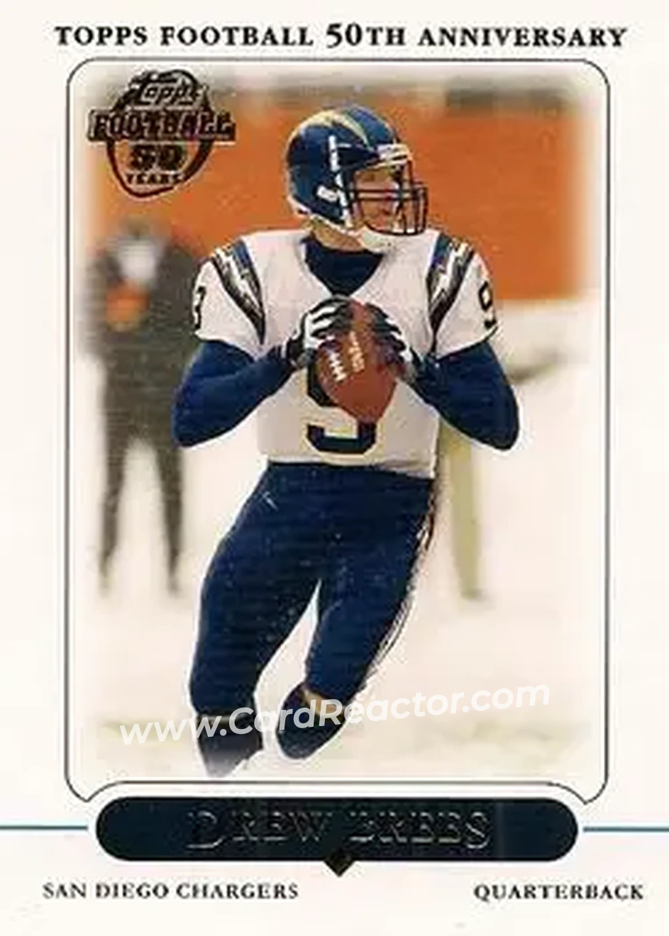 2005 Topps #23 - Drew Brees - San Diego Chargers - Front 2005 Topps #23 - Drew Brees - San Diego Chargers - Front