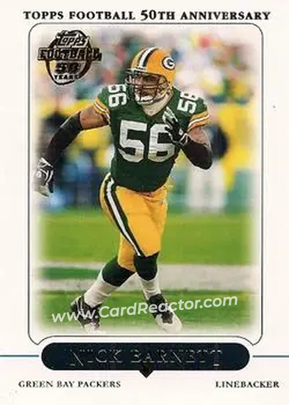 2005 Topps #28 - Nick Barnett - Green Bay Packers - Front