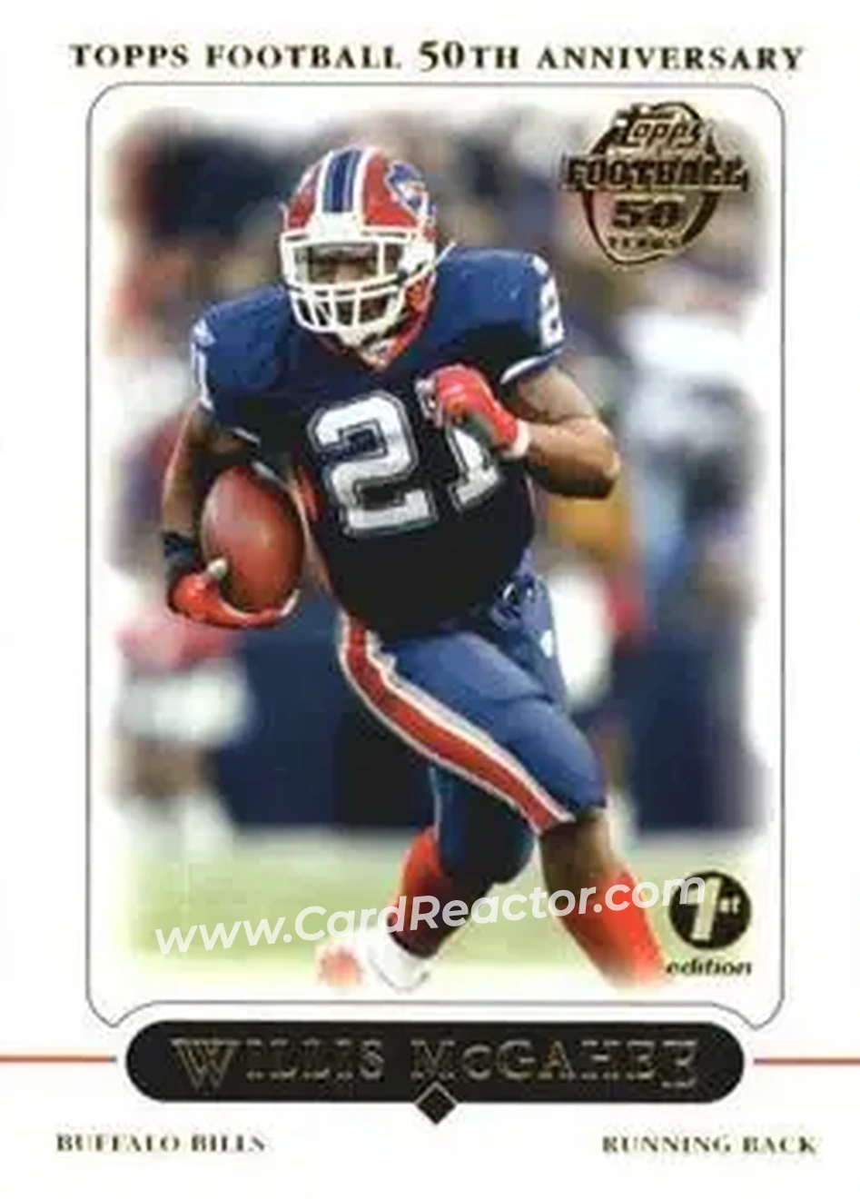 2005 Topps 1st Edition #8 - Willis McGahee - Buffalo Bills - Front 2005 Topps 1st Edition #8 - Willis McGahee - Buffalo Bills - Front