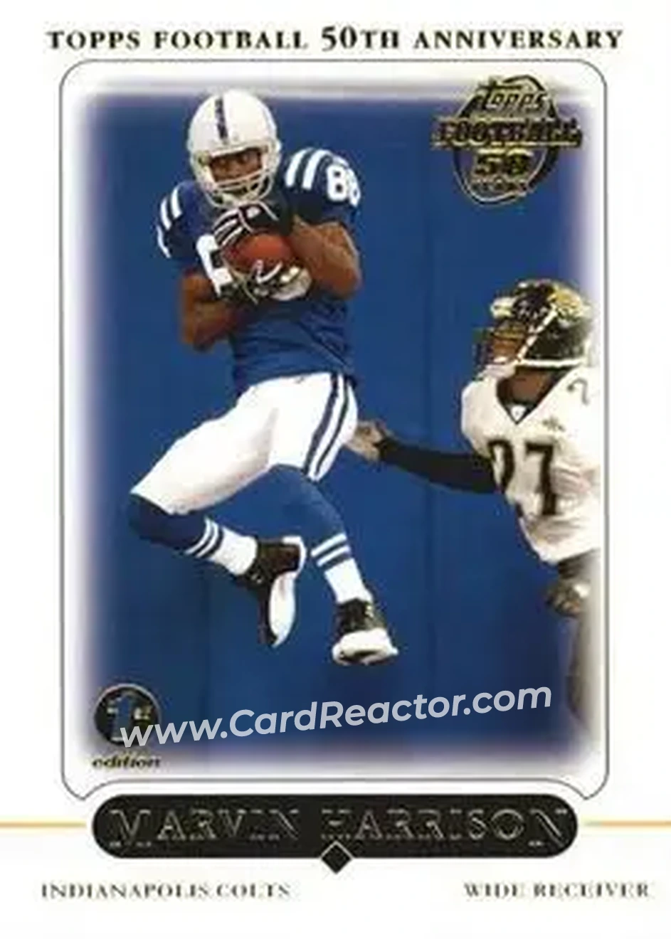 2005 Topps 1st Edition #14 - Marvin Harrison - Indianapolis Colts - Front