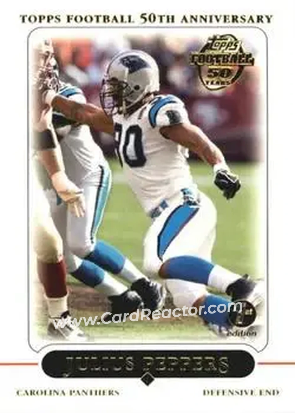 2005 Topps 1st Edition #17 - Julius Peppers - Carolina Panthers - Front
