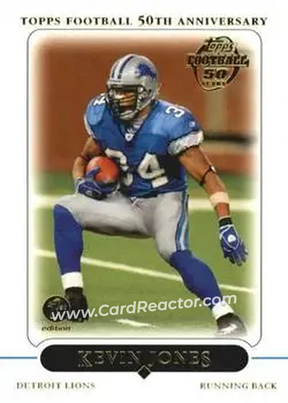 2005 Topps 1st Edition #18 - Kevin Jones - Detroit Lions - Front 2005 Topps 1st Edition #18 - Kevin Jones - Detroit Lions - Front