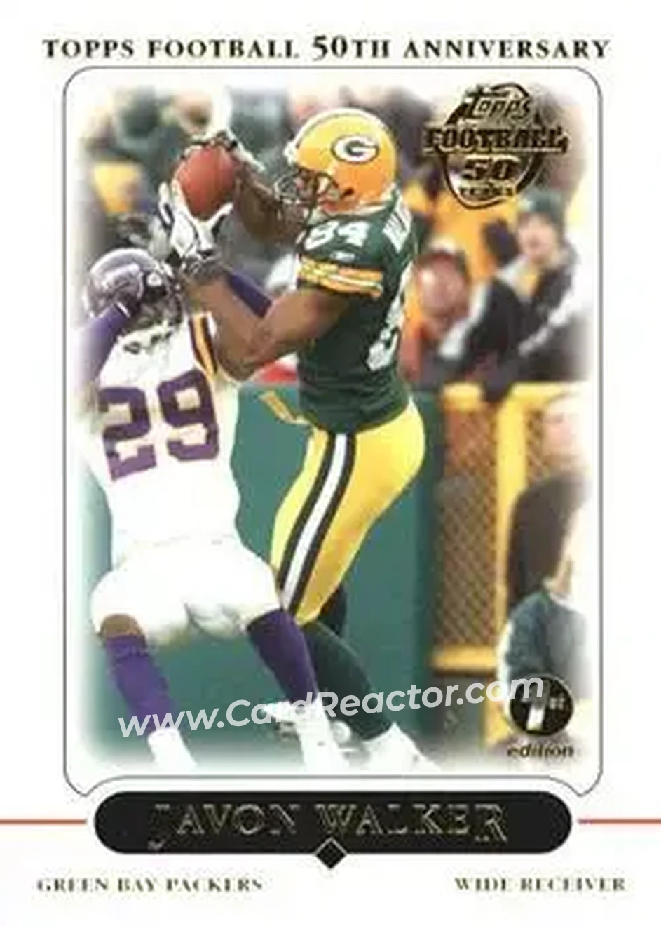 2005 Topps 1st Edition #19 - Javon Walker - Green Bay Packers - Front