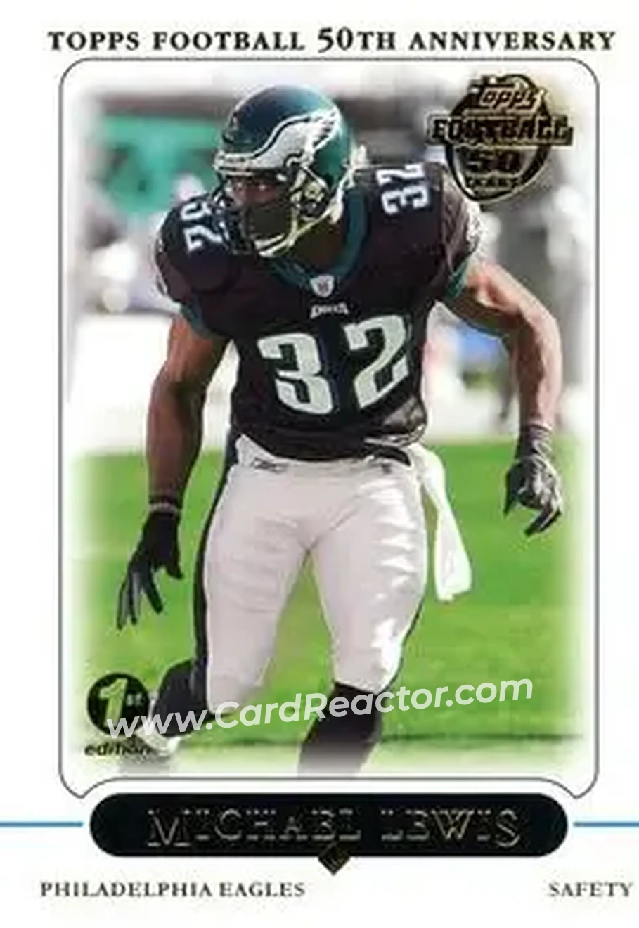 2005 Topps 1st Edition #20 - Michael Lewis - Philadelphia Eagles - Front