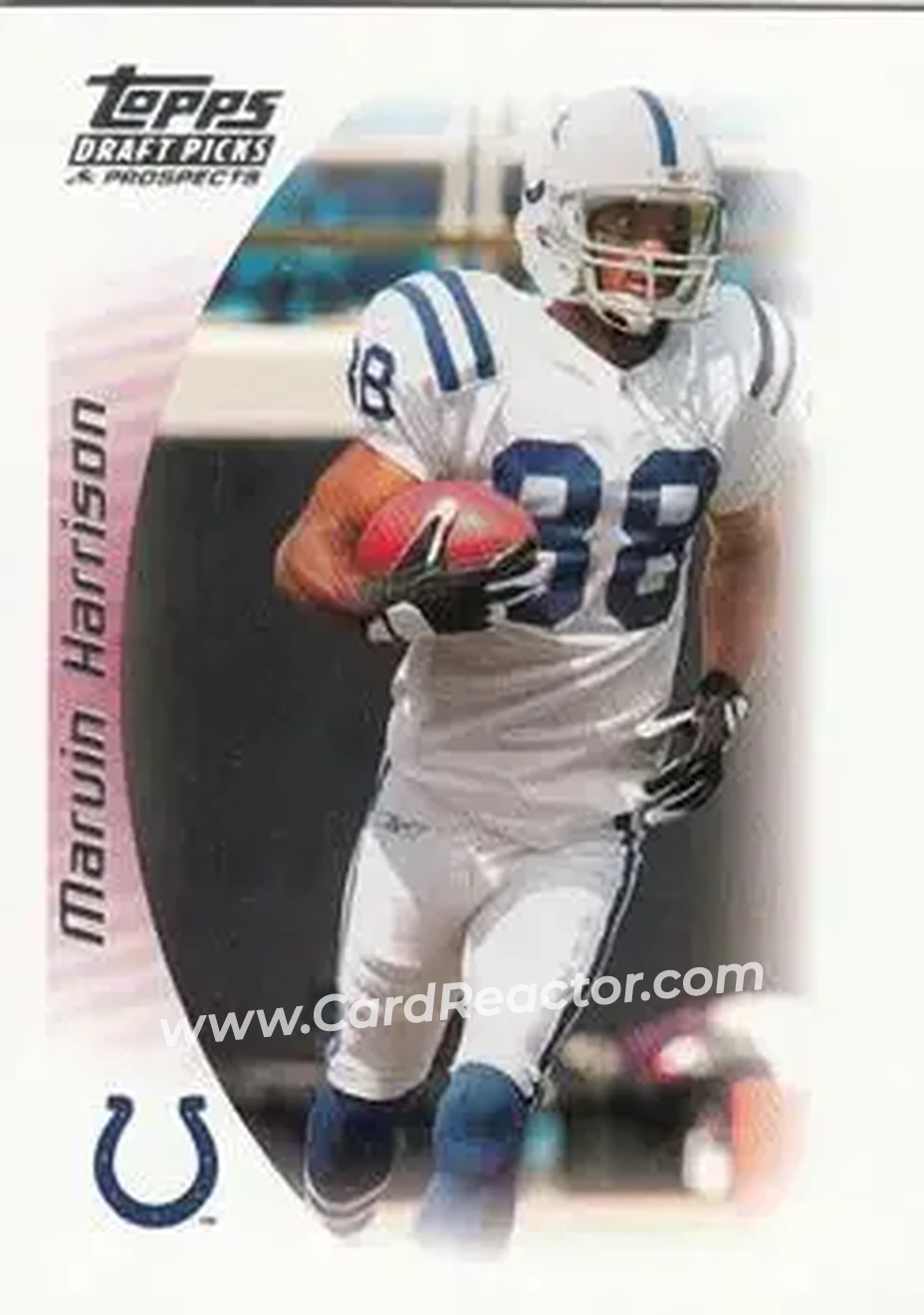 2005 Topps Draft Picks & Prospects #1 - Marvin Harrison - Indianapolis Colts - Front
