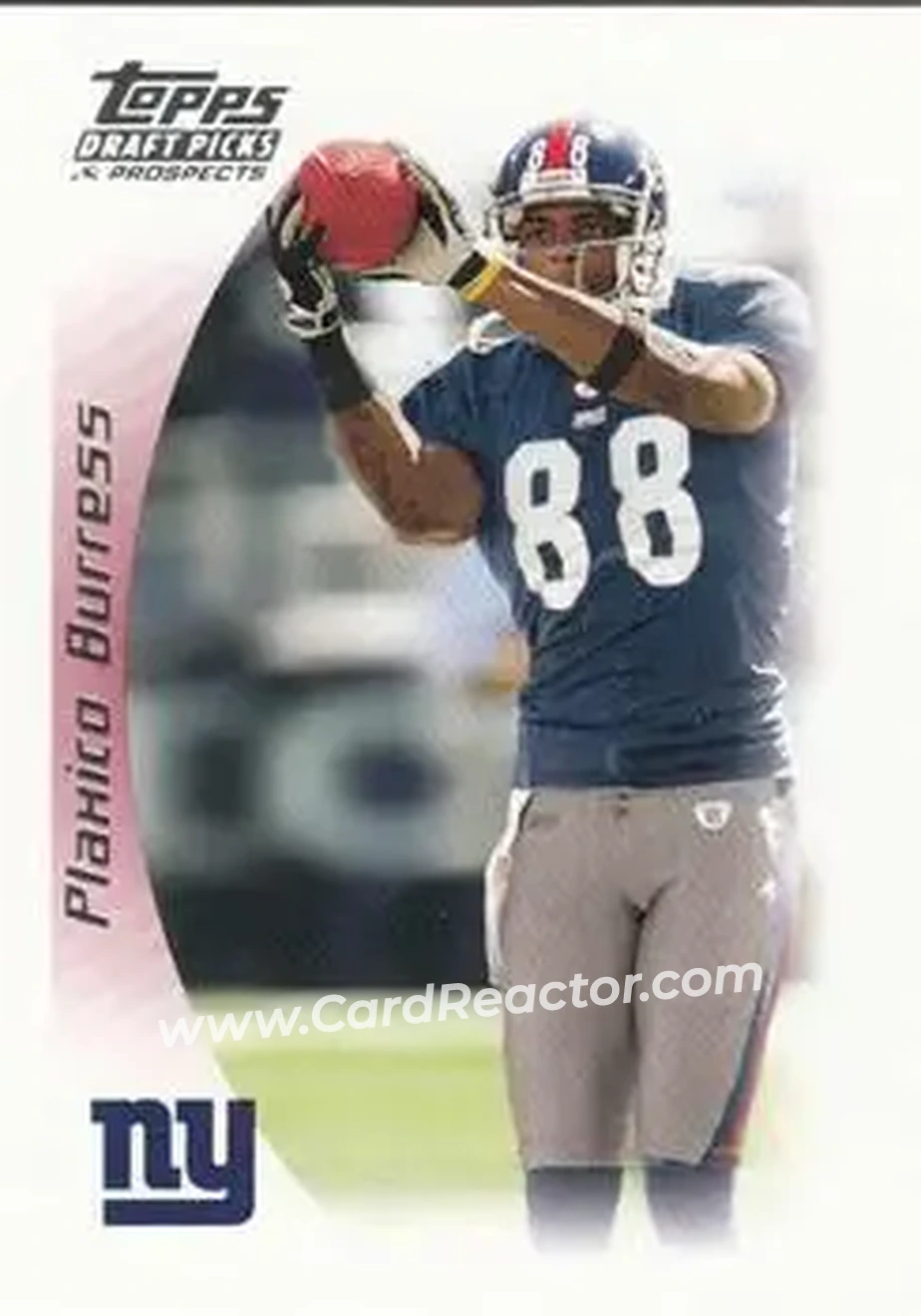 2005 Topps Draft Picks & Prospects #4 - Plaxico Burress - New York Giants - Front