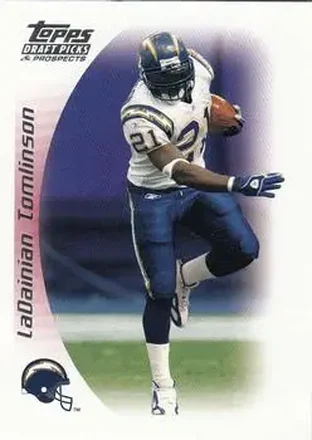 2005 Topps Draft Picks & Prospects #8 - LaDainian Tomlinson - San Diego Chargers