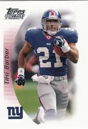 2005 Topps Draft Picks & Prospects #9 - Tiki Barber - New York Giants