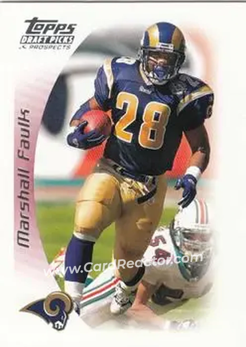 2005 Topps Draft Picks & Prospects #12 - Marshall Faulk - St. Louis Rams - Front