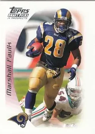 2005 Topps Draft Picks & Prospects #12 - Marshall Faulk - St. Louis Rams