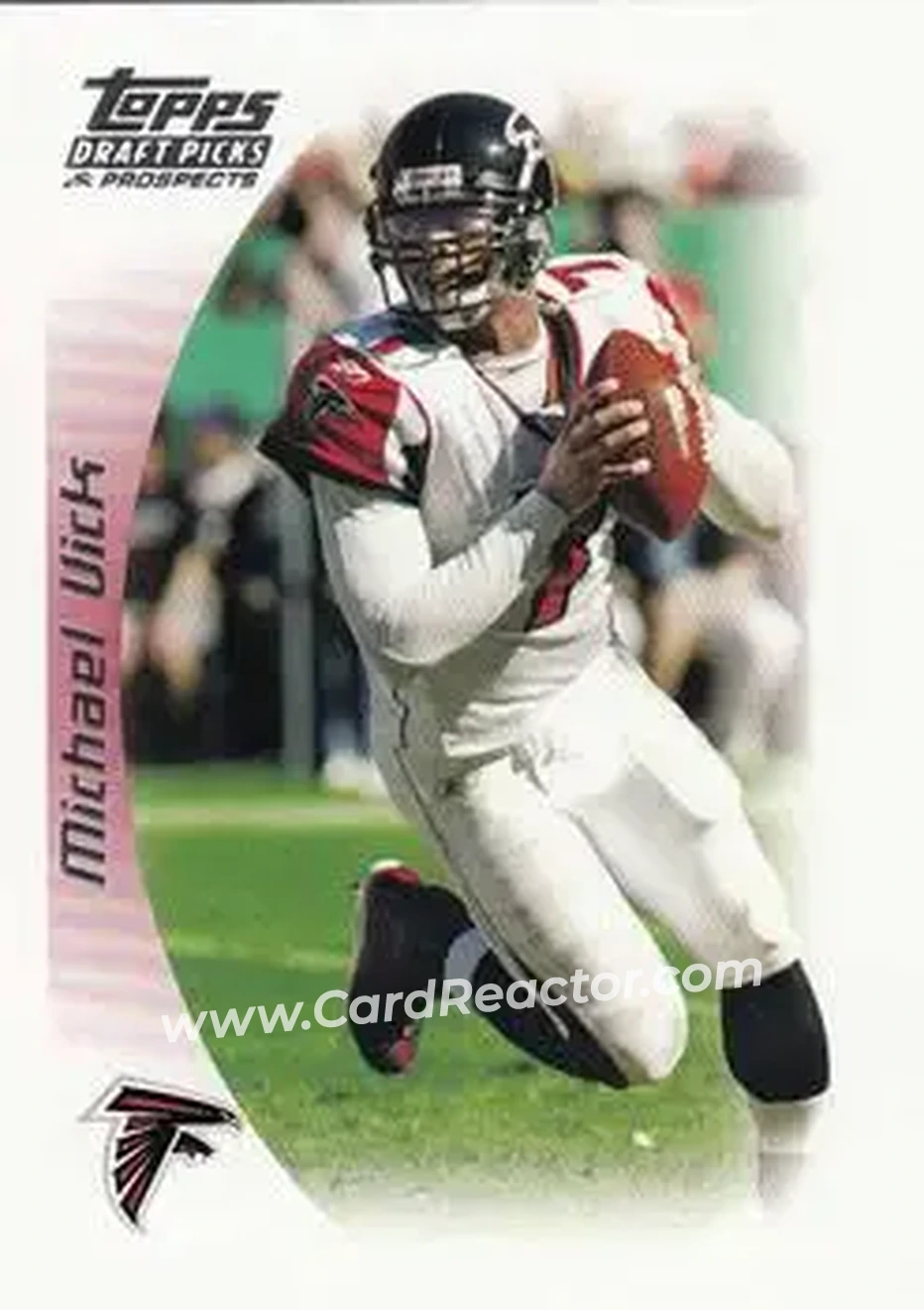 2005 Topps Draft Picks & Prospects #21 - Michael Vick - Atlanta Falcons - Front 2005 Topps Draft Picks & Prospects #21 - Michael Vick - Atlanta Falcons - Front