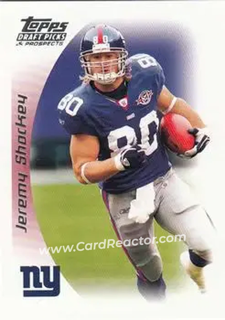 2005 Topps Draft Picks & Prospects #24 - Jeremy Shockey - New York Giants - Front