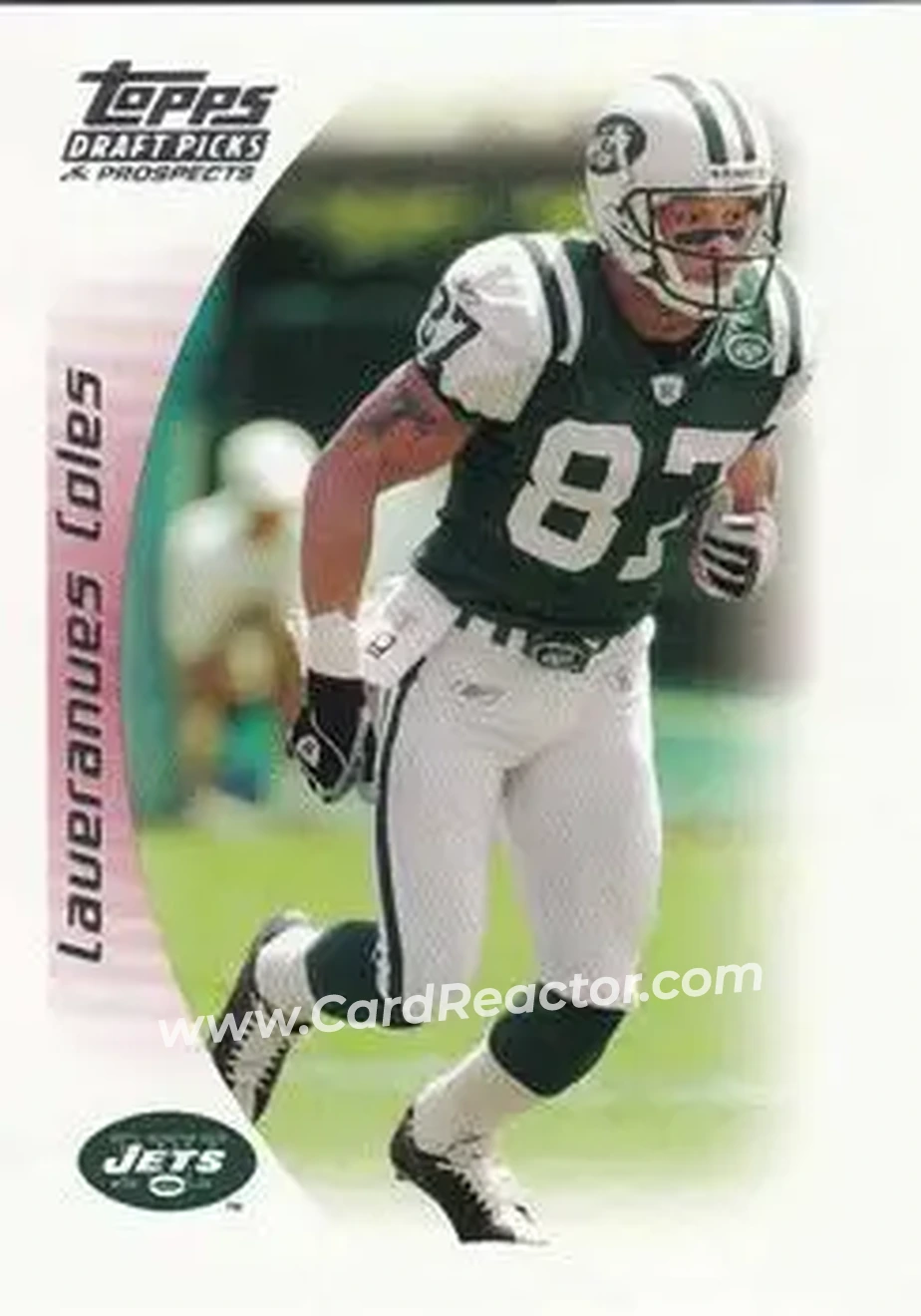 2005 Topps Draft Picks & Prospects #25 - Laveranues Coles - New York Jets - Front