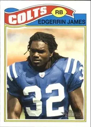 2005 Topps Heritage #14 - Edgerrin James - Indianapolis Colts