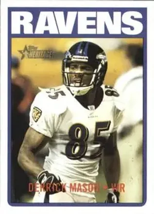 2005 Topps Heritage #3 - Derrick Mason - Baltimore Ravens