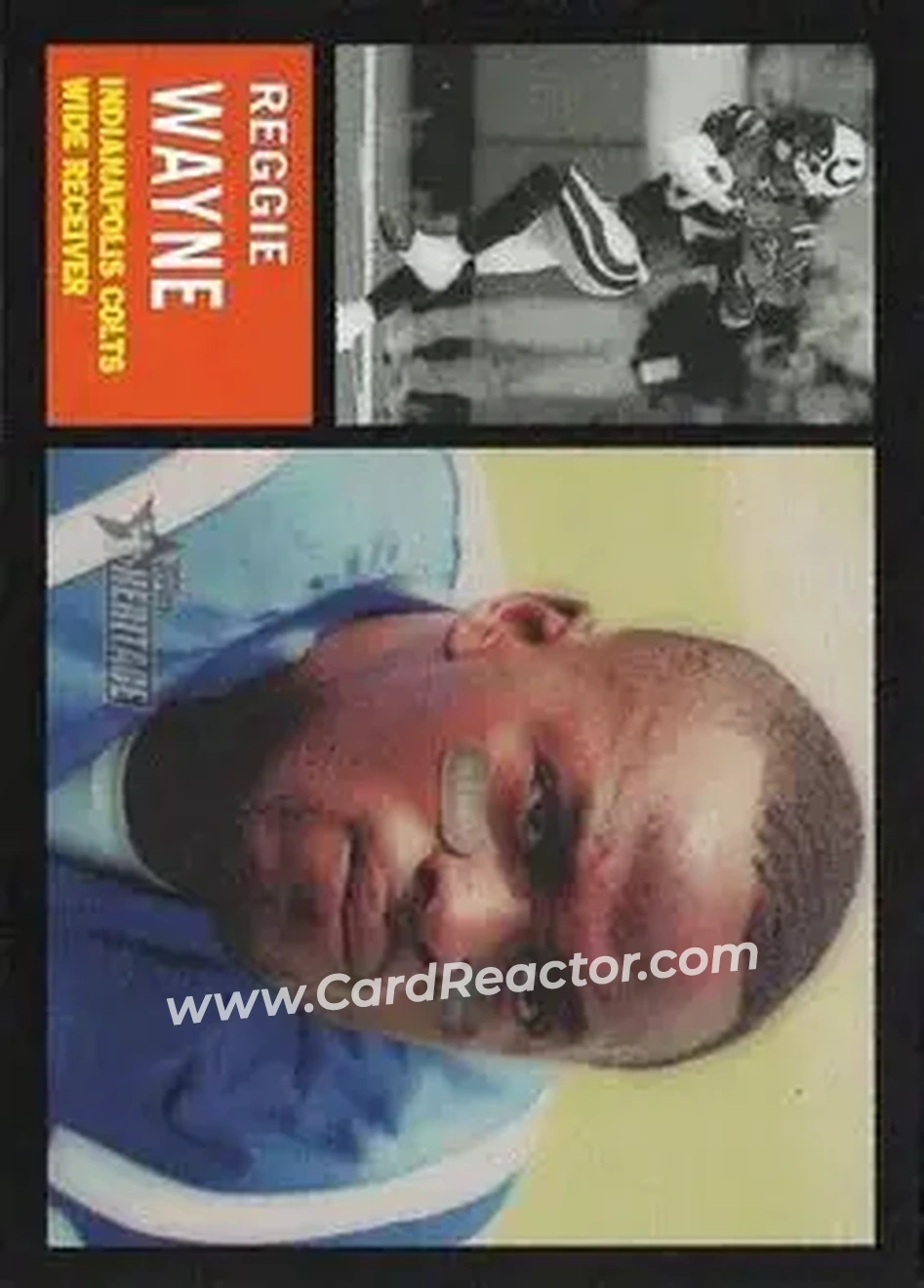 2005 Topps Heritage #6 - Reggie Wayne - Indianapolis Colts - Front