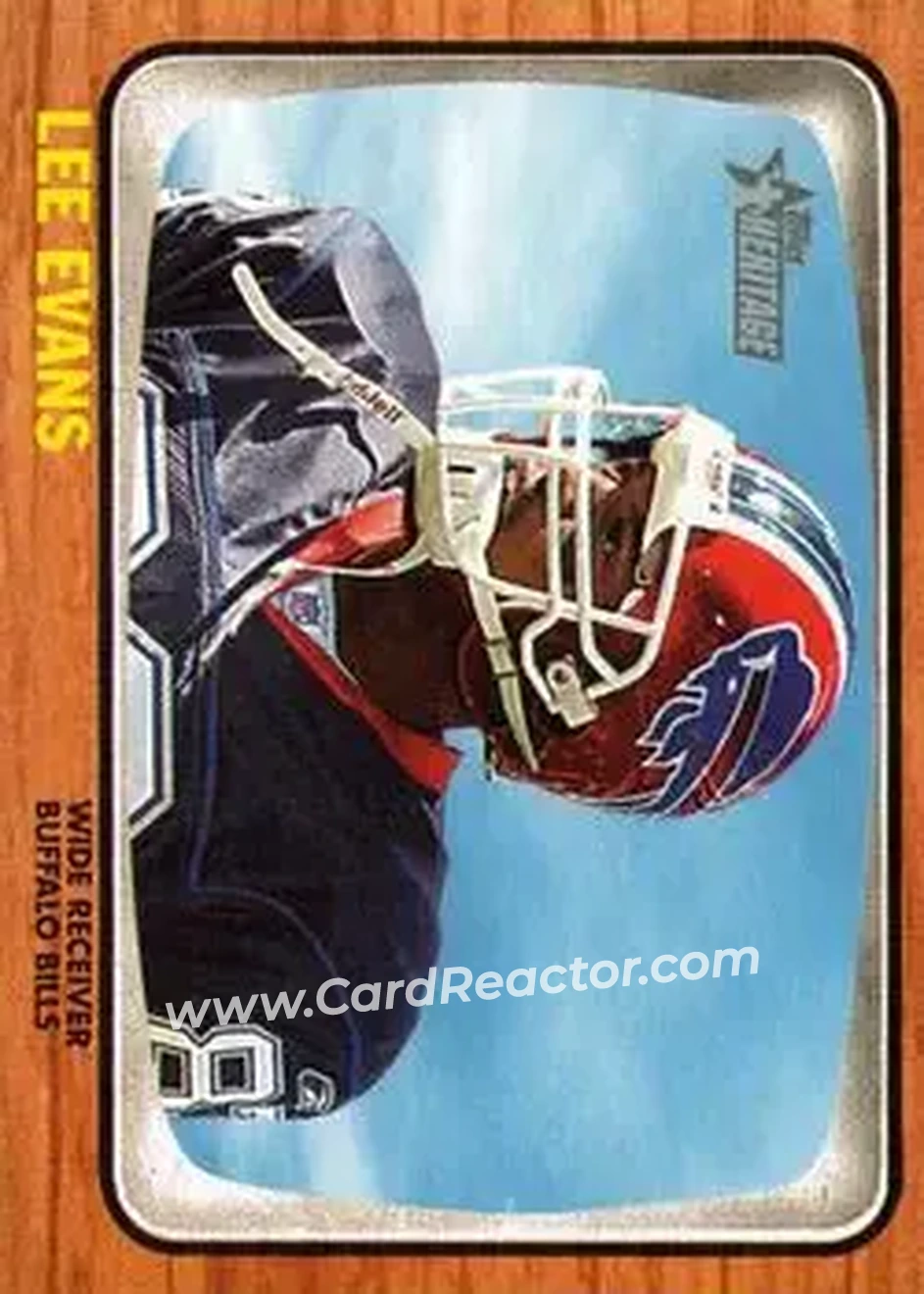 2005 Topps Heritage #12 - Lee Evans - Buffalo Bills - Front 2005 Topps Heritage #12 - Lee Evans - Buffalo Bills - Front