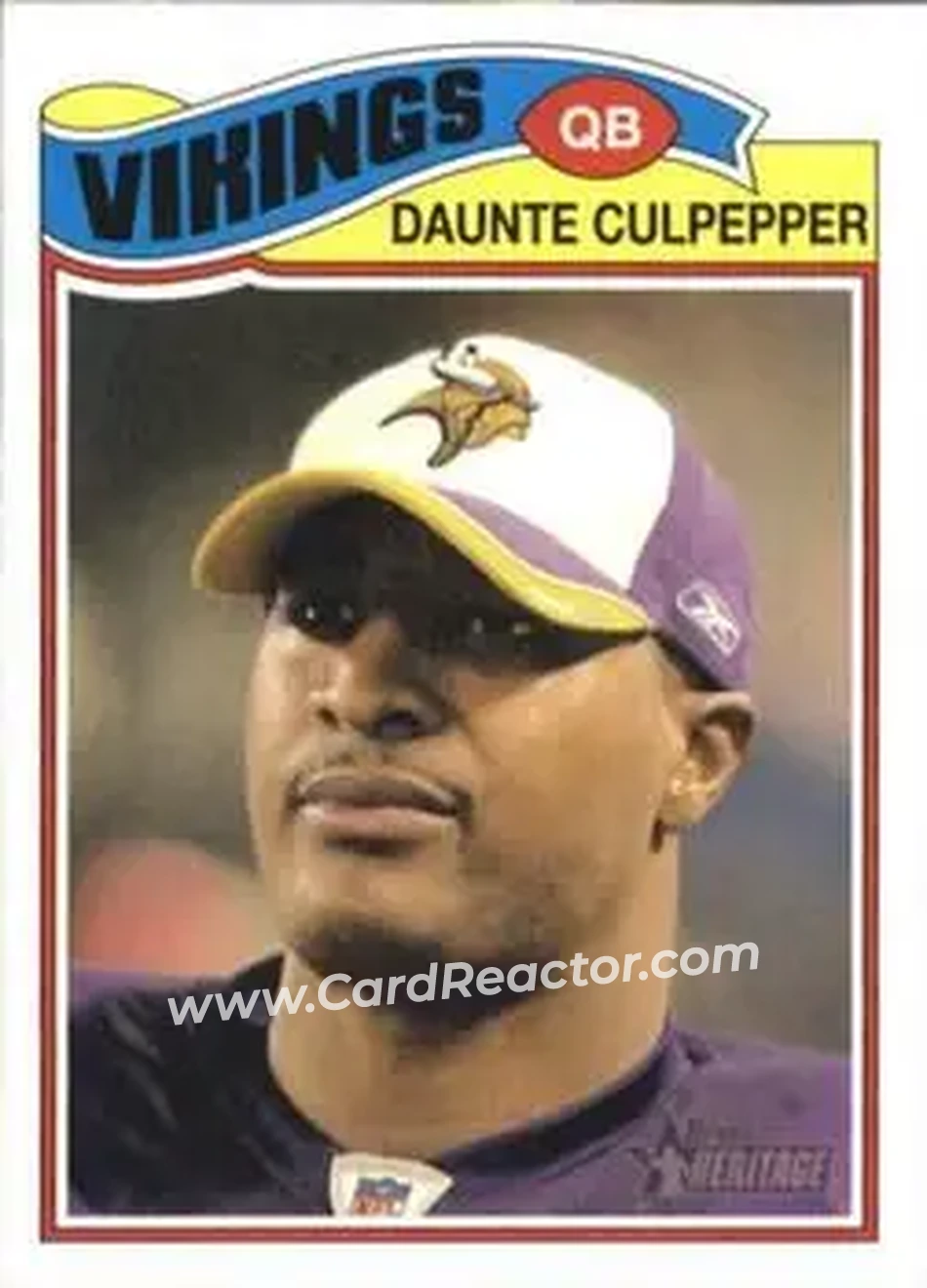2005 Topps Heritage #26 - Daunte Culpepper - Minnesota Vikings - Front