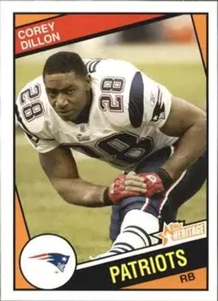 2005 Topps Heritage #27 - Corey Dillon - New England Patriots