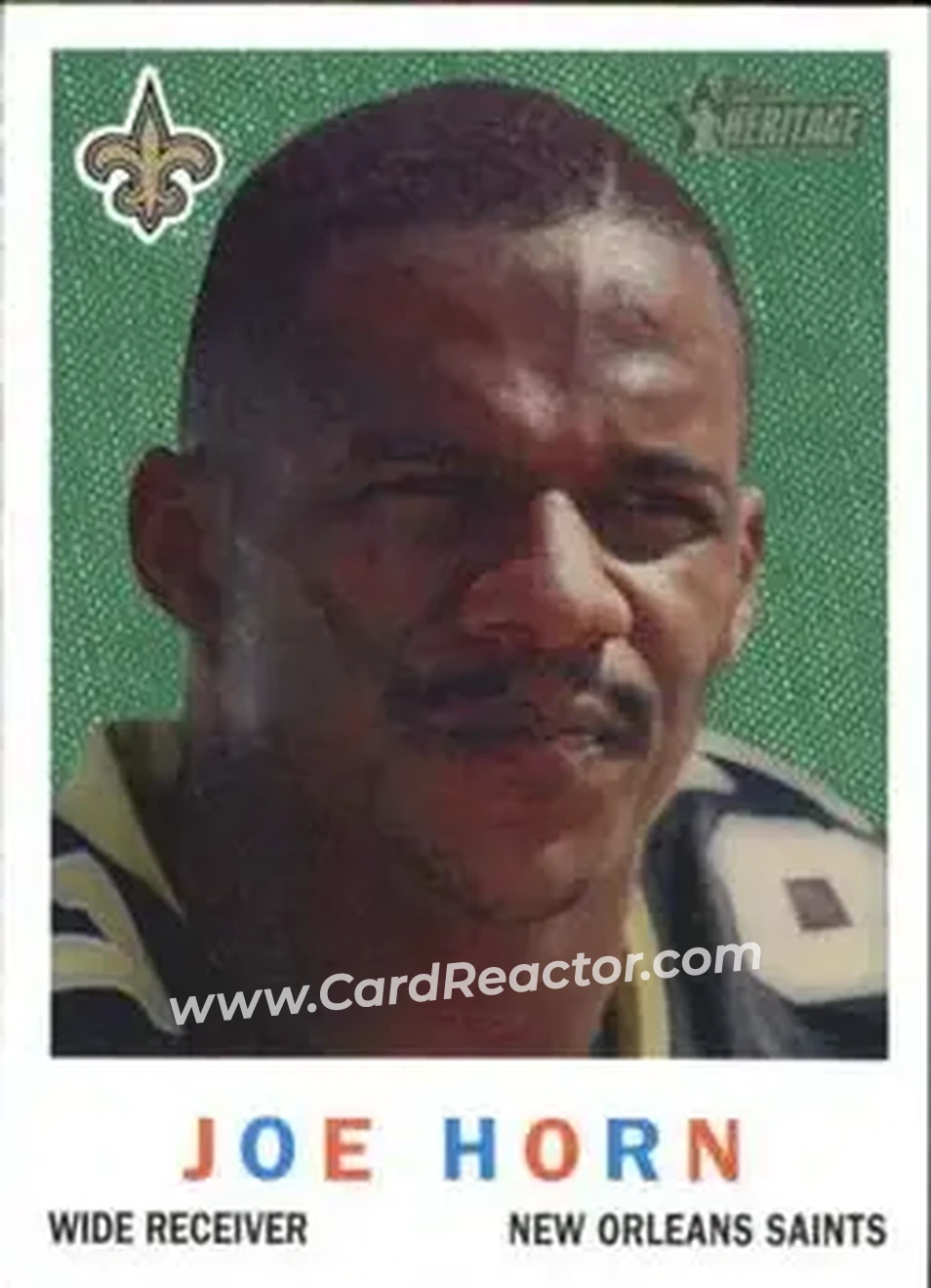 2005 Topps Heritage #28 - Joe Horn - New Orleans Saints - Front 2005 Topps Heritage #28 - Joe Horn - New Orleans Saints - Front