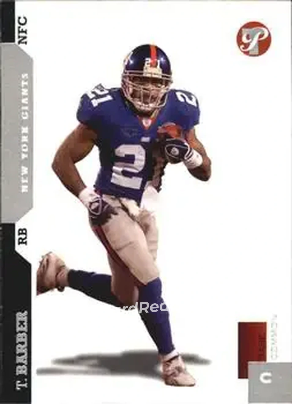 2005 Topps Pristine #1 - Tiki Barber - New York Giants - Front 2005 Topps Pristine #1 - Tiki Barber - New York Giants - Front