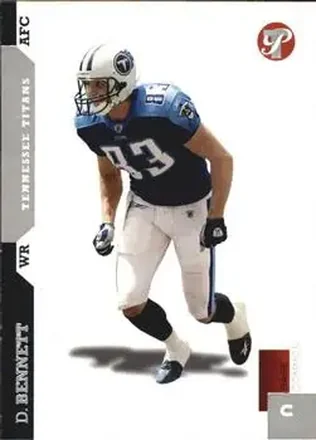 2005 Topps Pristine #3 - Drew Bennett - Tennessee Titans