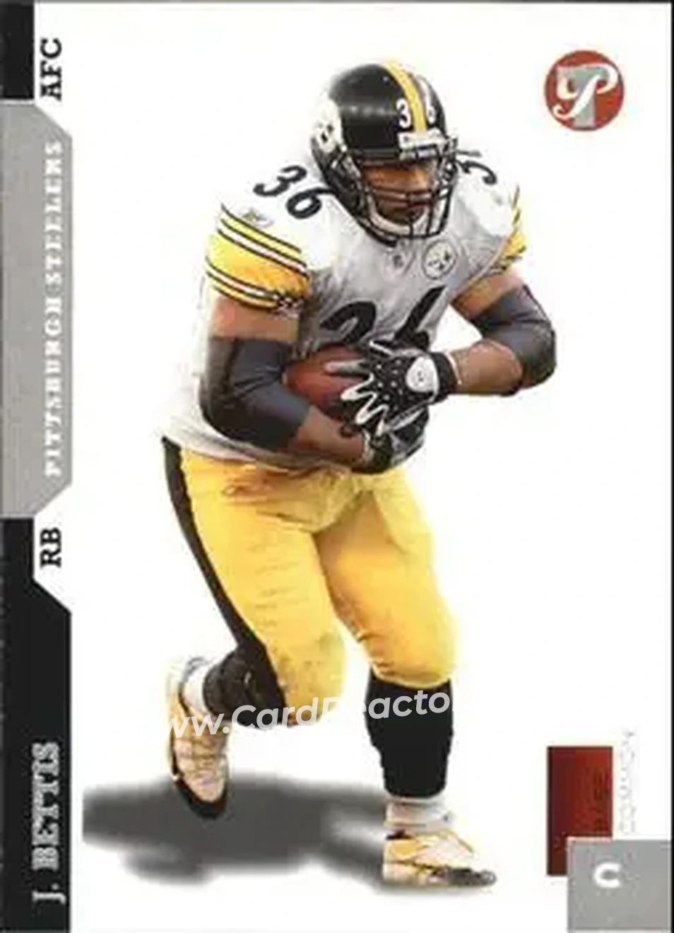 2005 Topps Pristine #6 - Jerome Bettis - Pittsburgh Steelers - Front 2005 Topps Pristine #6 - Jerome Bettis - Pittsburgh Steelers - Front