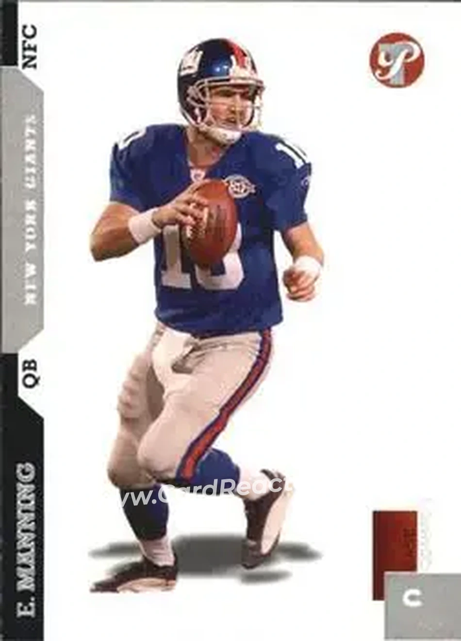 2005 Topps Pristine #11 - Eli Manning - New York Giants - Front 2005 Topps Pristine #11 - Eli Manning - New York Giants - Front