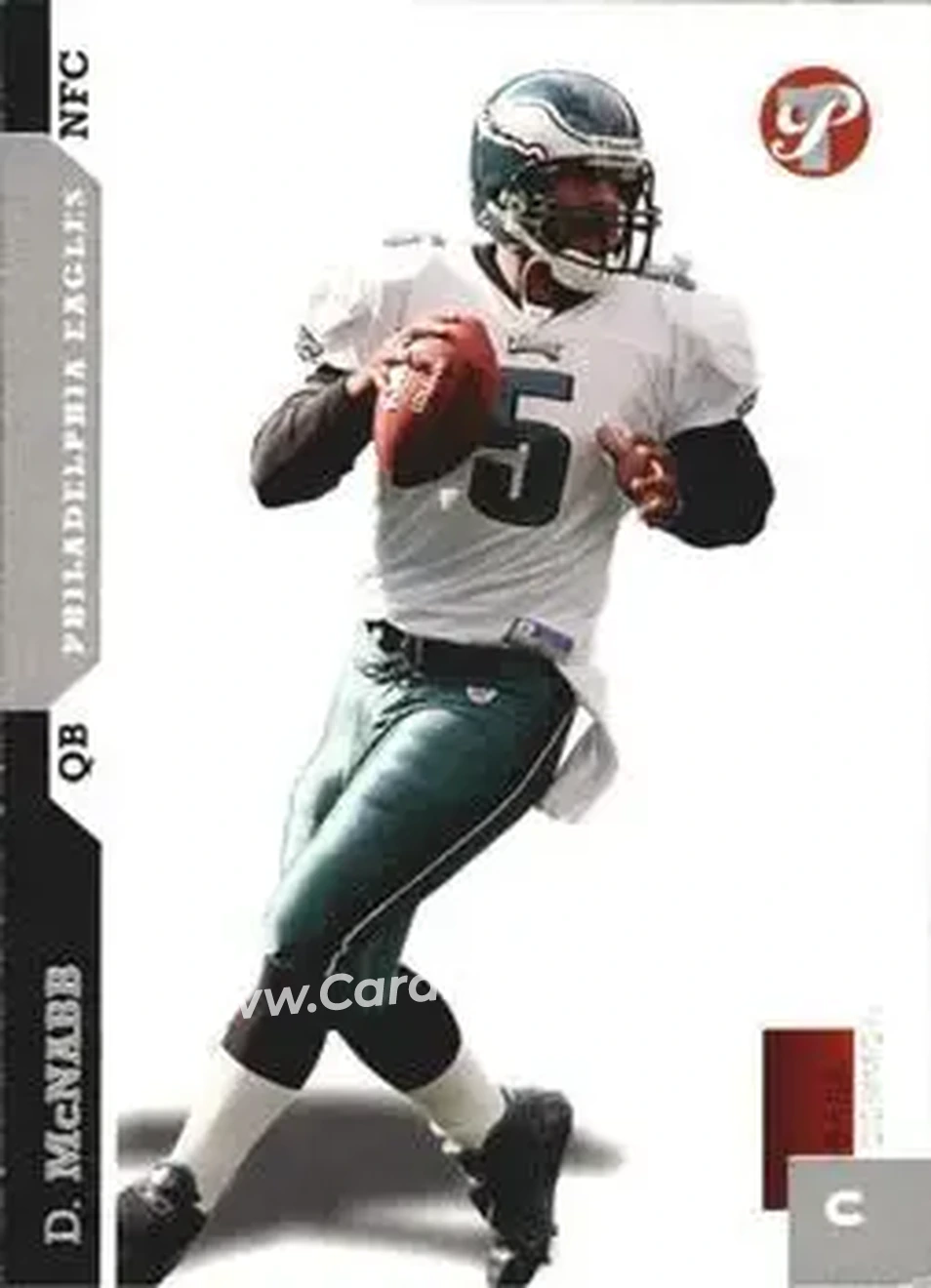 2005 Topps Pristine #12 - Donovan McNabb - Philadelphia Eagles - Front 2005 Topps Pristine #12 - Donovan McNabb - Philadelphia Eagles - Front