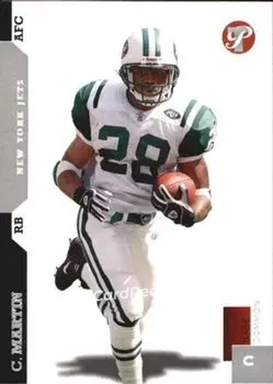 2005 Topps Pristine #15 - Curtis Martin - New York Jets - Front 2005 Topps Pristine #15 - Curtis Martin - New York Jets - Front