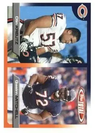 2005 Topps Total #2 - Olin Kreutz - Qasim Mitchell RC - Chicago Bears - Chicago Bears