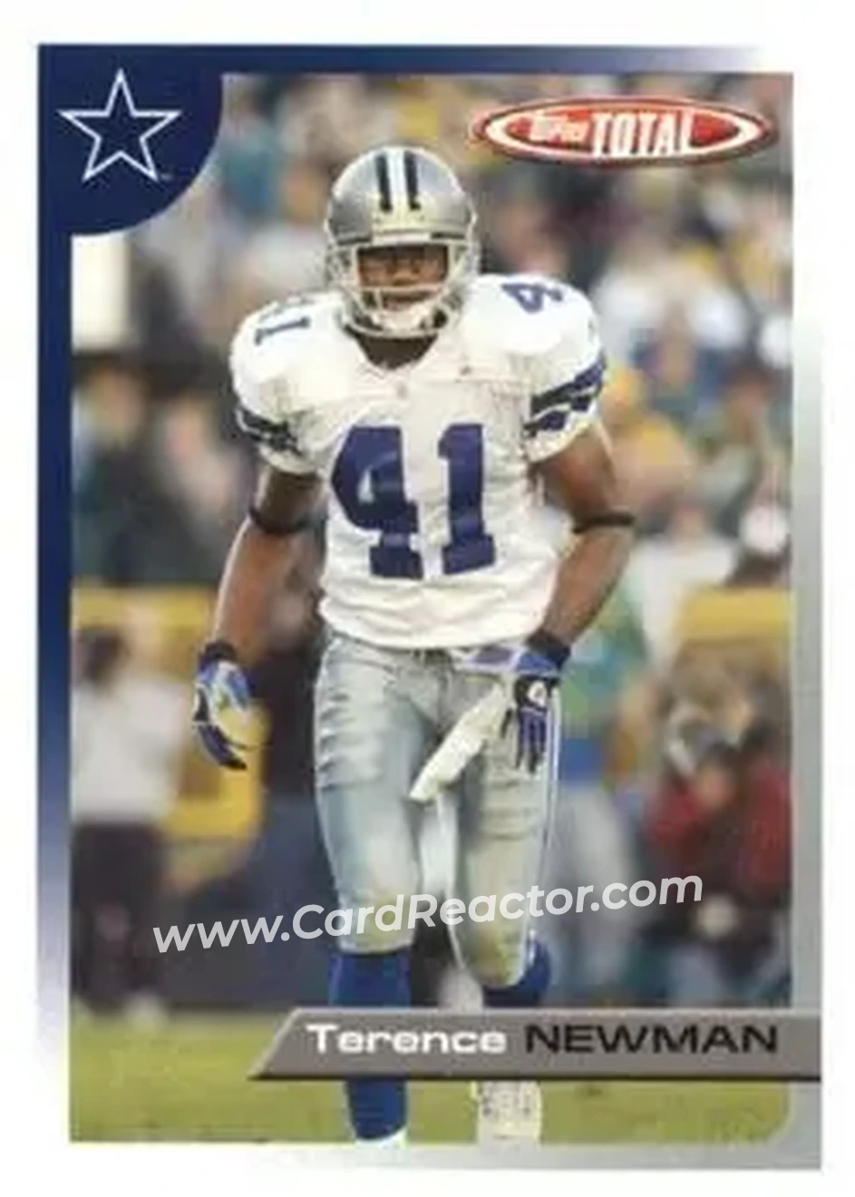 2005 Topps Total #4 - Terence Newman - Dallas Cowboys - Front