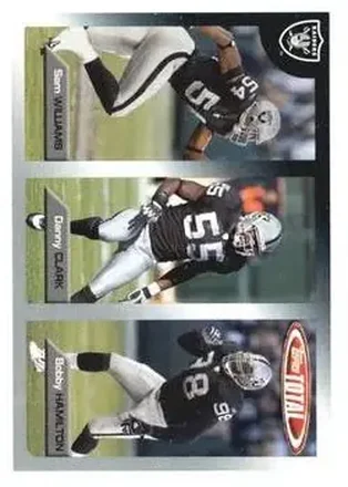 2005 Topps Total #6 - Danny Clark - Sam Williams - Bobby Hamilton RC - Oakland Raiders - Oakland Raiders