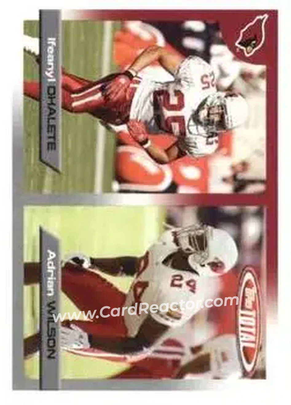 2005 Topps Total #8 - Ifeanyl Ohalete - Adrian Wilson - Arizona Cardinals - Arizona Cardinals - Front
