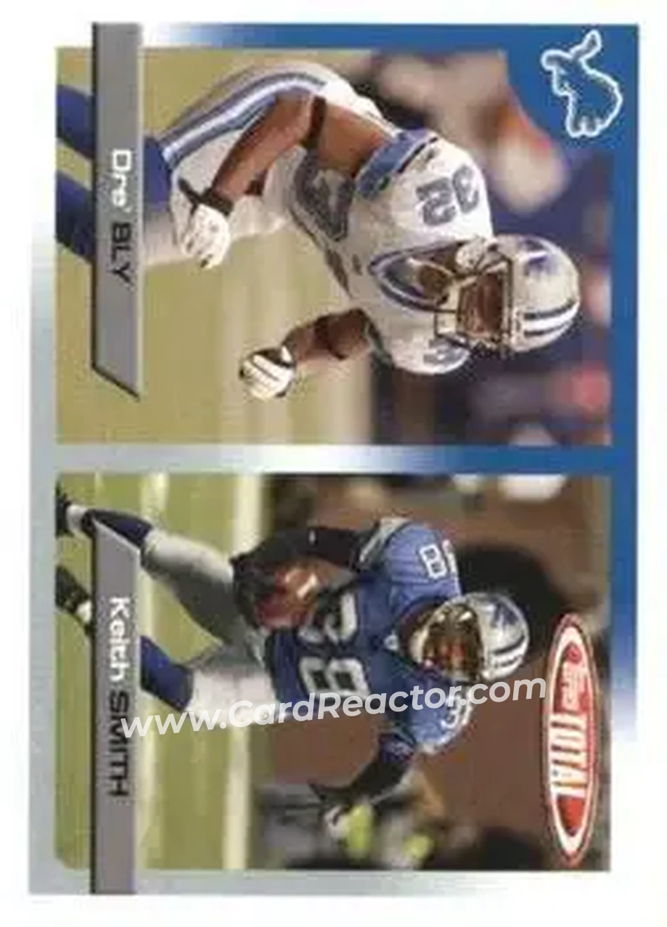 2005 Topps Total #11 - Keith Smith - Dre' Bly - Detroit Lions - Detroit Lions - Front