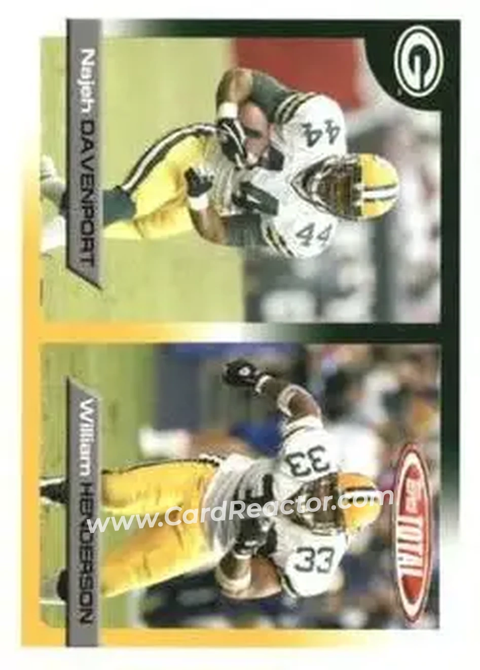 2005 Topps Total #14 - William Henderson - Najeh Davenport - Green Bay Packers - Green Bay Packers - Front