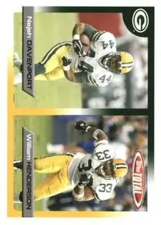 2005 Topps Total #14 William Henderson - Najeh Davenport - Green Bay Packers