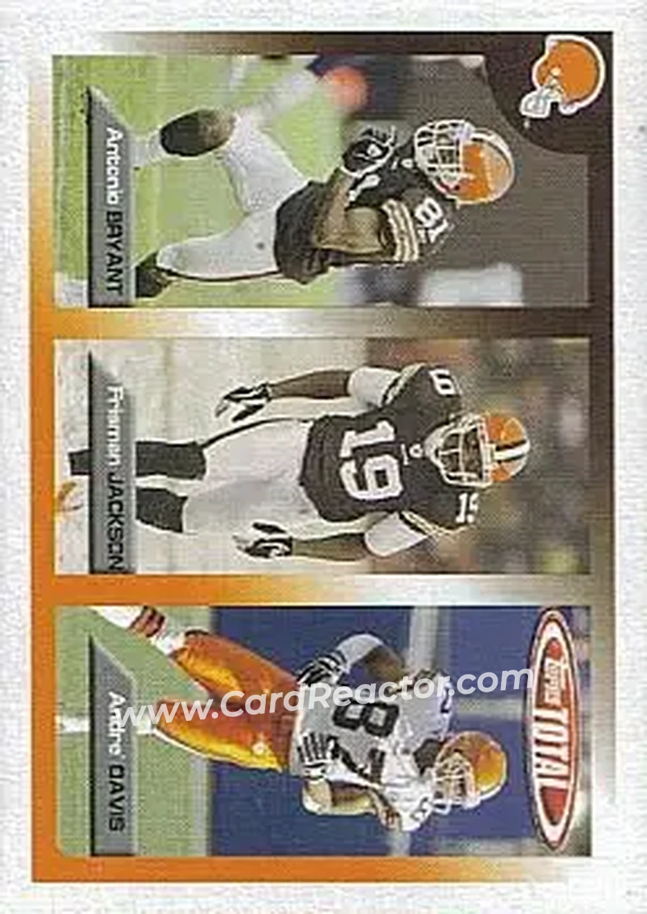 2005 Topps Total #18 - Antonio Bryant - Frisman Jackson - Andre Davis - Cleveland Browns - Cleveland Browns - Front