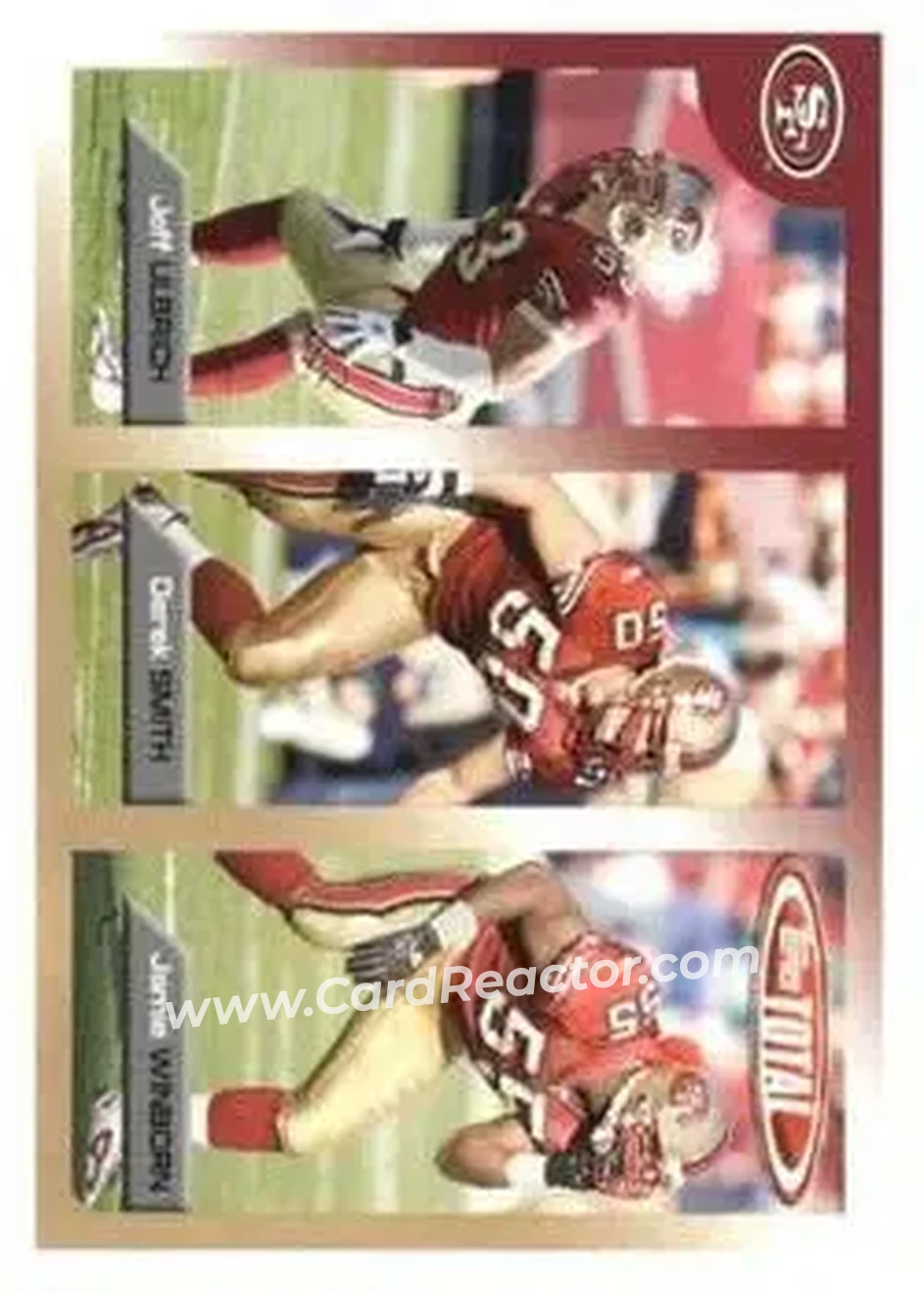 2005 Topps Total #21 - Jamie Winborn - Jeff Ulbrich - Derek Smith - San Francisco 49ers - San Francisco 49ers - Front