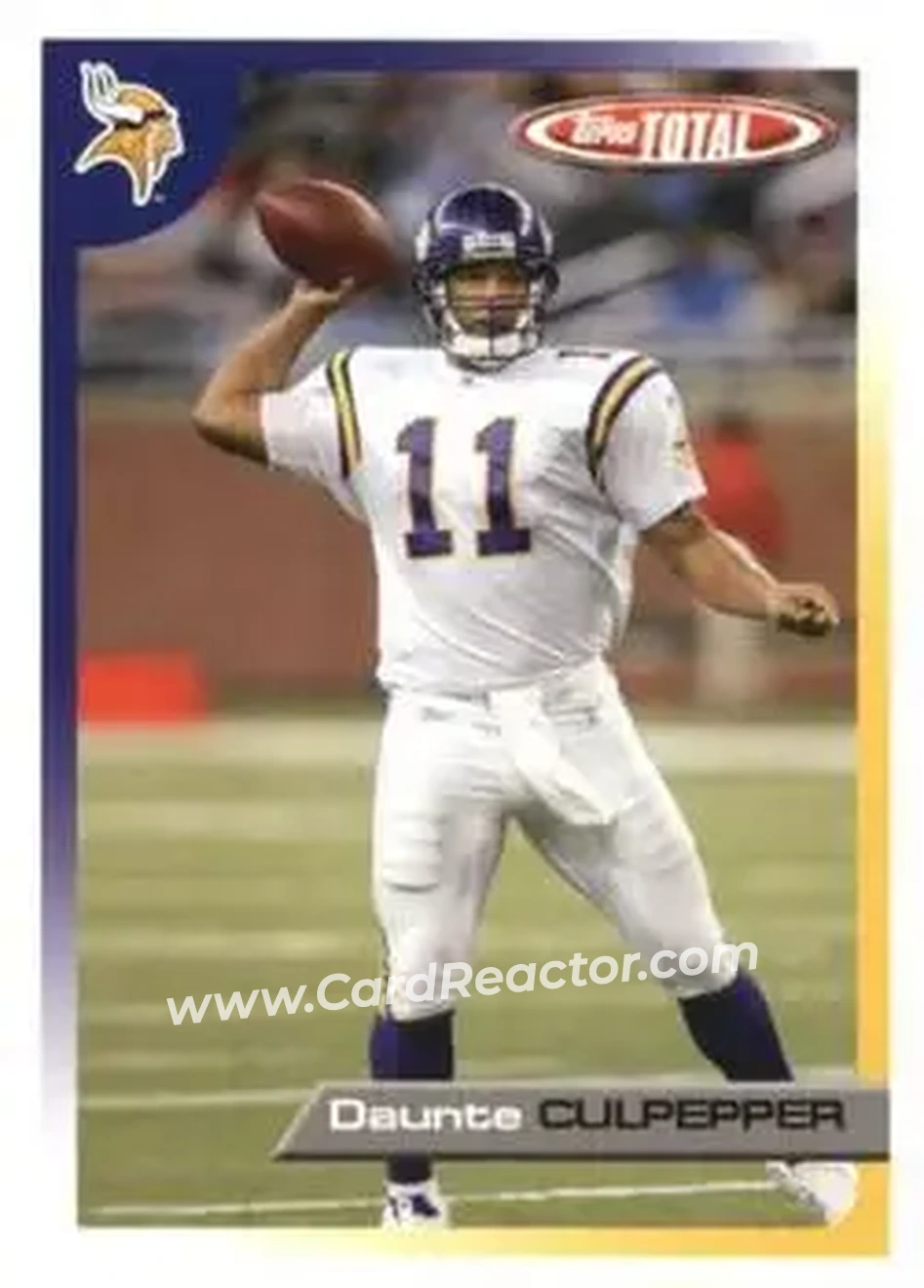 2005 Topps Total #25 - Daunte Culpepper - Minnesota Vikings - Front