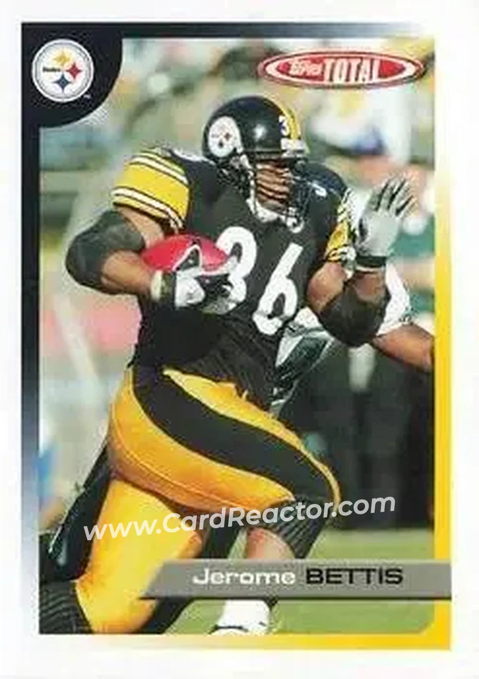 2005 Topps Total #29 - Jerome Bettis - Pittsburgh Steelers - Front 2005 Topps Total #29 - Jerome Bettis - Pittsburgh Steelers - Front