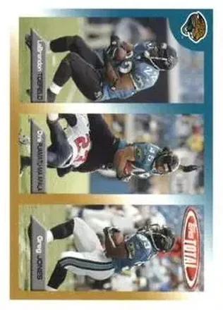 2005 Topps Total #32 - Labrandon Toefield - Greg Jones - Chris Fuamatu-Ma'Afala - Jacksonville Jaguars - Jacksonville Jaguars