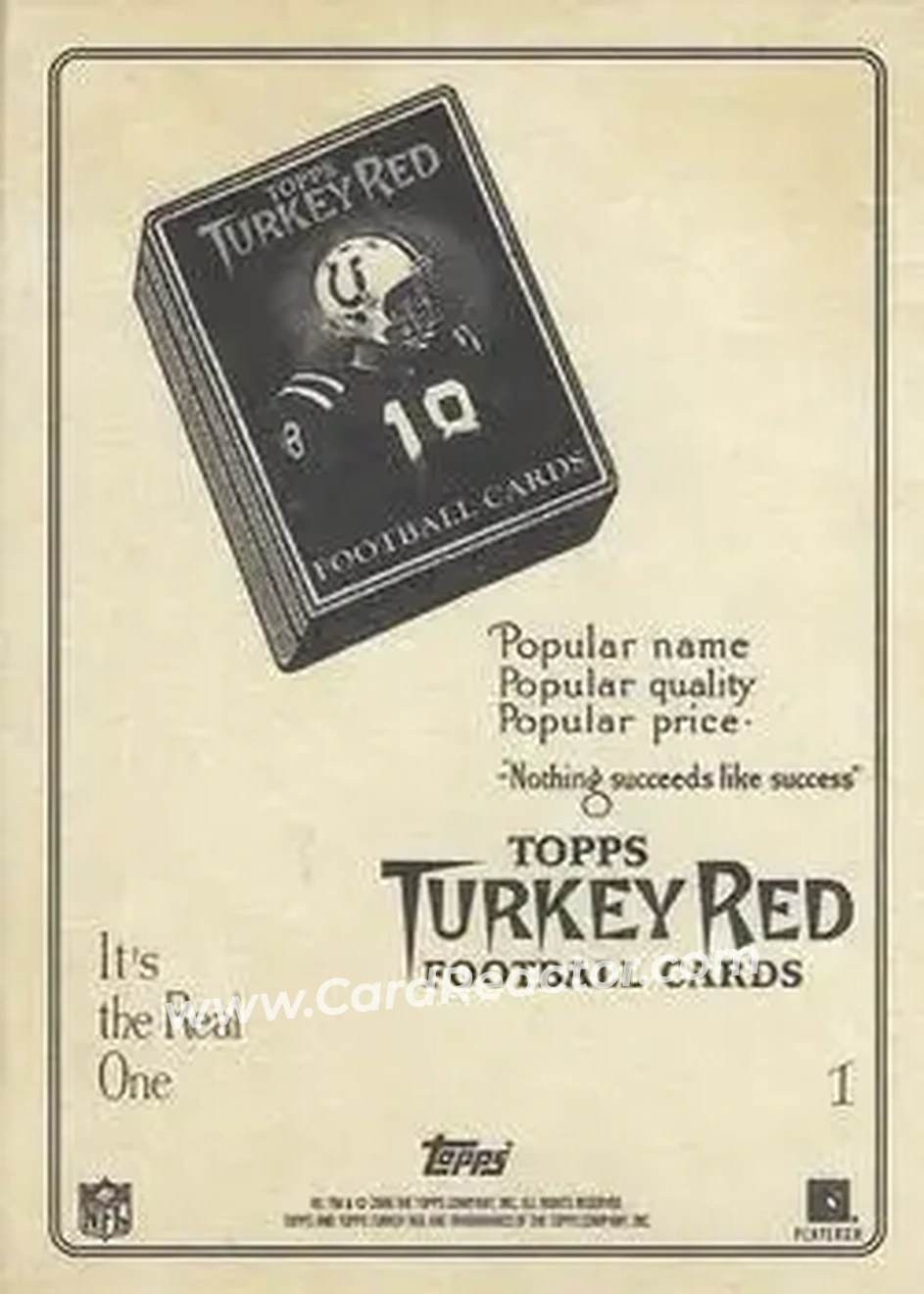 2005 Topps Turkey Red #1b - Eli Manning - New York Giants - Back 2005 Topps Turkey Red #1b - Eli Manning - New York Giants - Back
