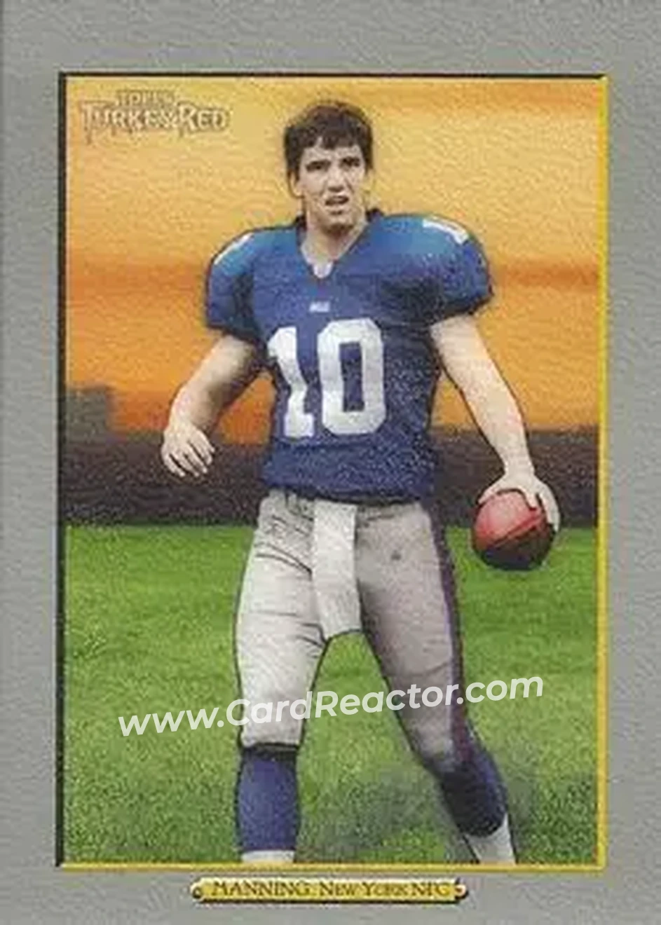 2005 Topps Turkey Red #1b - Eli Manning - New York Giants - Front 2005 Topps Turkey Red #1b - Eli Manning - New York Giants - Front