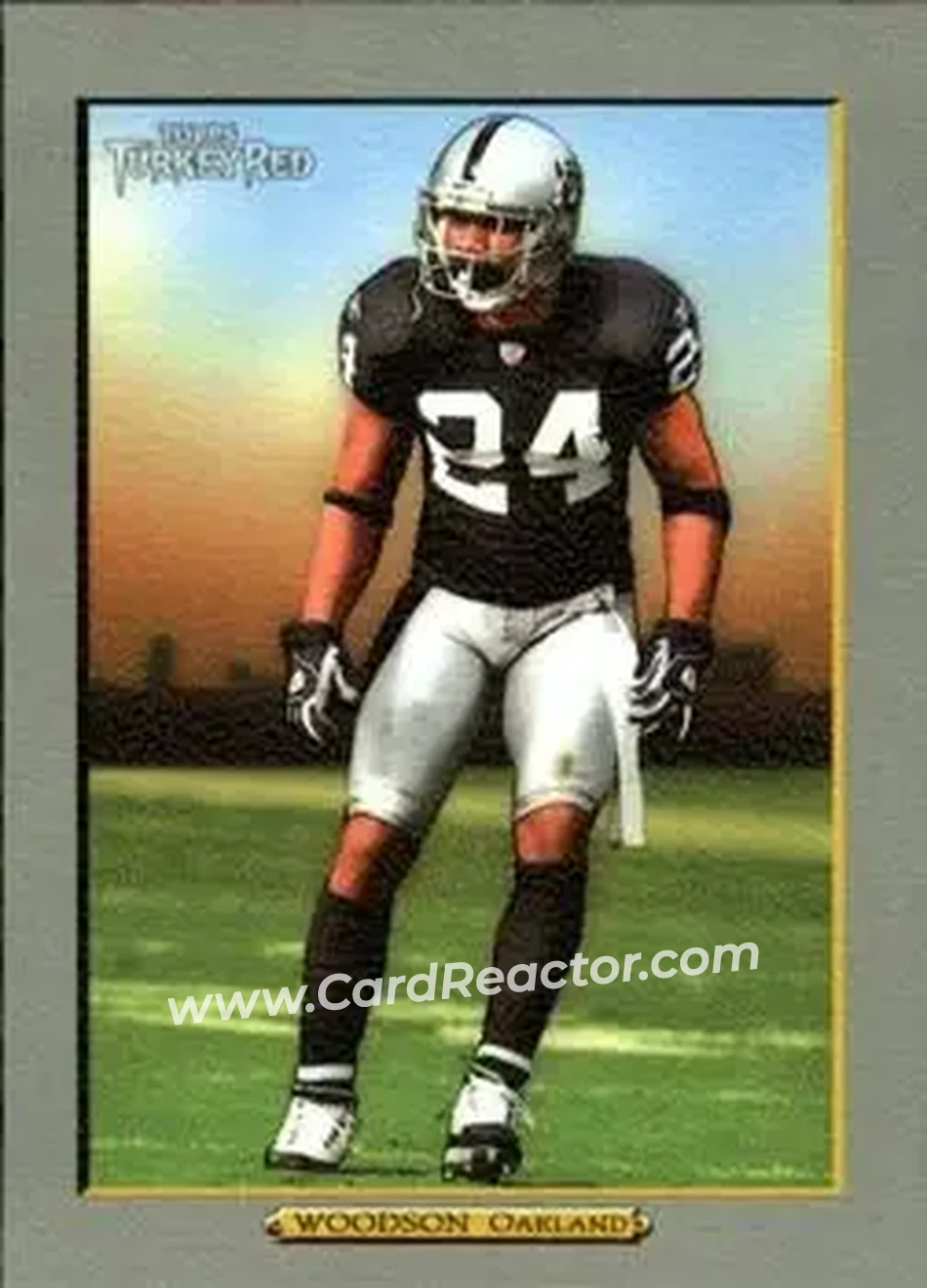 2005 Topps Turkey Red #3 - Charles Woodson - Oakland Raiders - Front