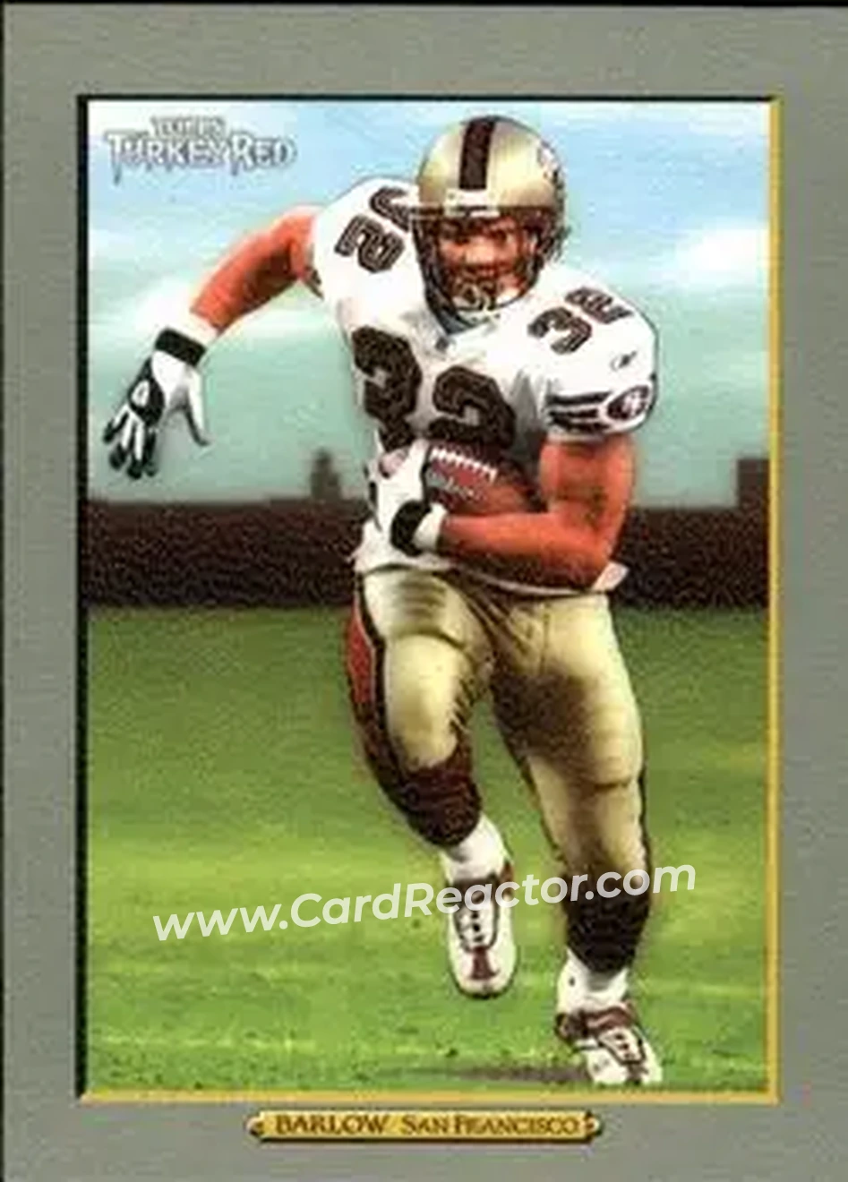 2005 Topps Turkey Red #15 - Kevan Barlow - San Francisco 49ers - Front