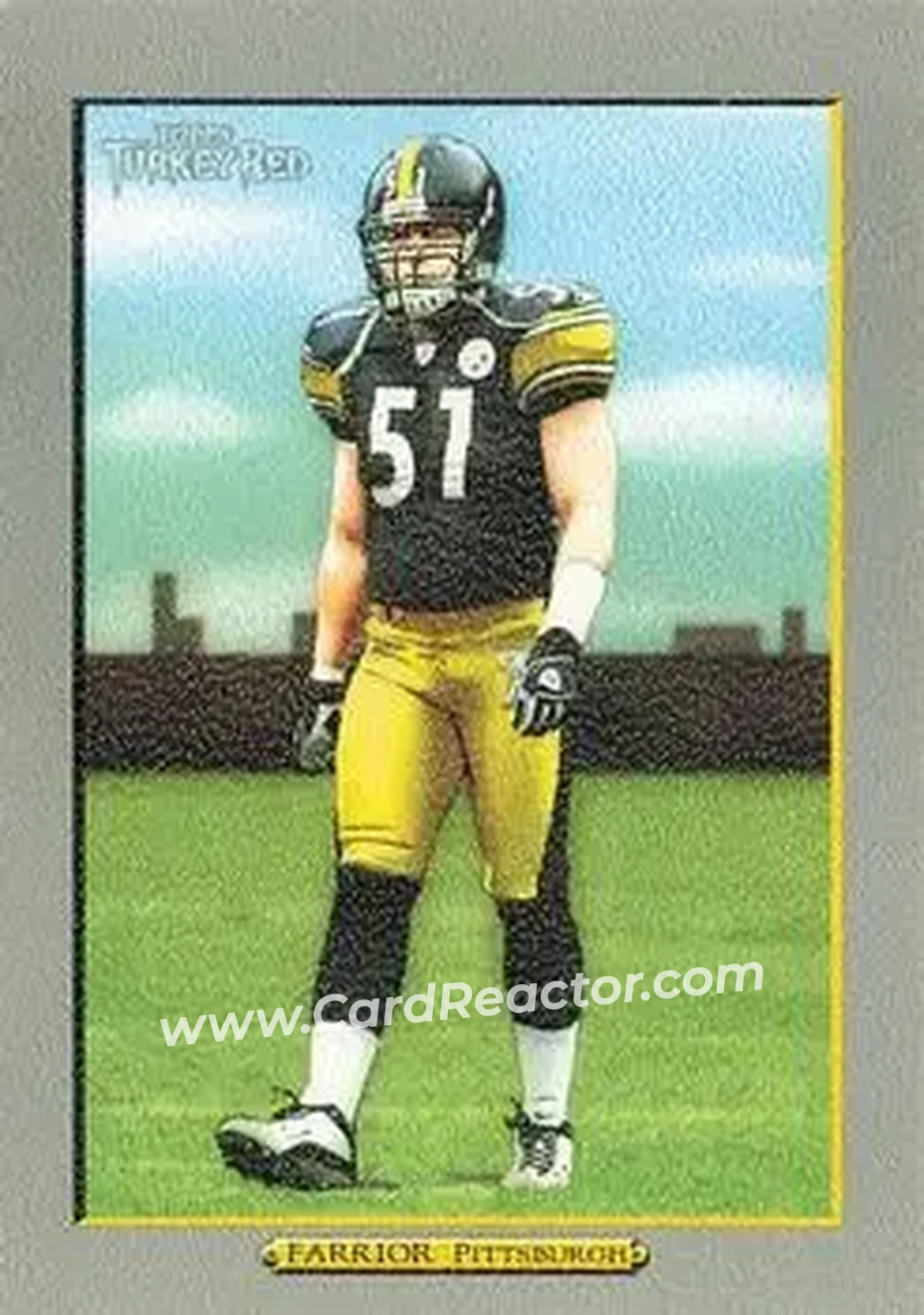 2005 Topps Turkey Red #17 - James Farrior - Pittsburgh Steelers - Front