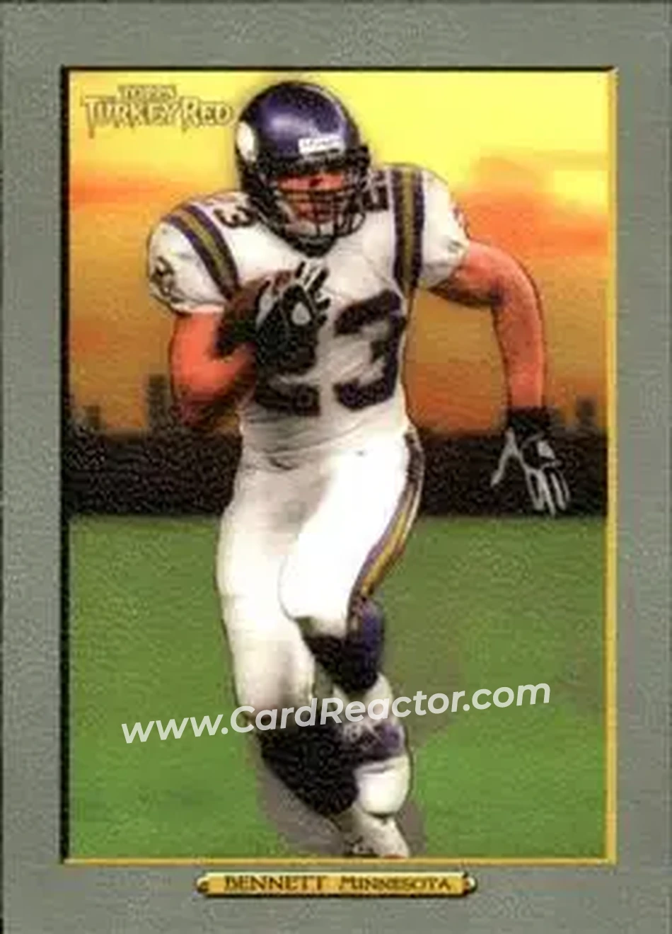 2005 Topps Turkey Red #19 - Michael Bennett - Minnesota Vikings - Front 2005 Topps Turkey Red #19 - Michael Bennett - Minnesota Vikings - Front